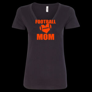 Sr Bears Glitter Football Mom Women S Ideal V Women S Ideal V