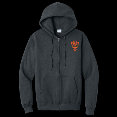 Bears embroidered - Core Fleece Full Zip Hooded Sweatshirt Thumbnail